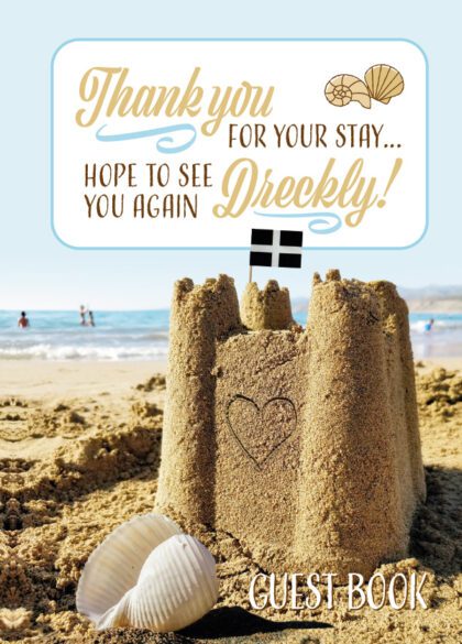 Front cover of Cornwall holiday guestbook