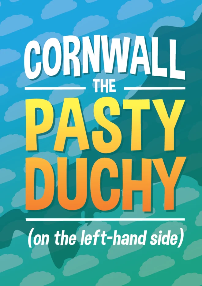Pasty Duchy funny Cornish gift notebook - a5 lined